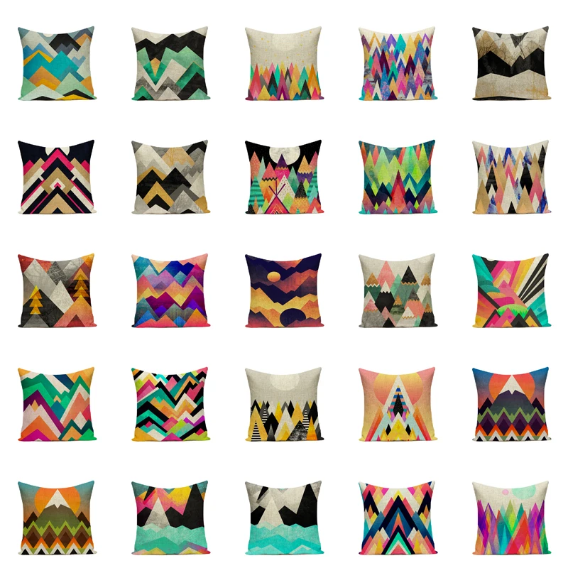 Абстрактные декоративные подушки с геометрическим рисунком|african pillows|ethnic cushionspillow