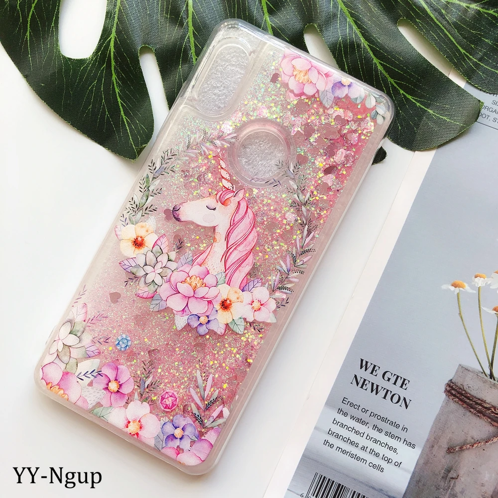 C Oneplus 7 Pro 6 T чехол для телефона one plus 1+ 6 1+ 7 1+ 6 t Kawaii Единорог Блестящий жидкий зыбучий песок мягкий чехол для Oneplus 6 6 t 7 Pro Чехол - Цвет: C