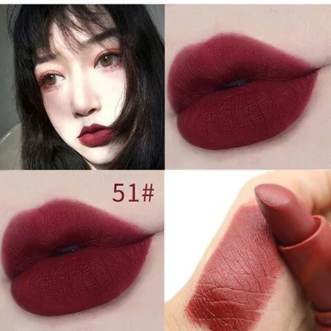 51 Miss Rose, матовая помада, сексуальная, красная, темная, вампирская, губная помада, водостойкая, стойкая, 7 видов цветов, 3,8, коричневая помада MS058 - Цвет: 51