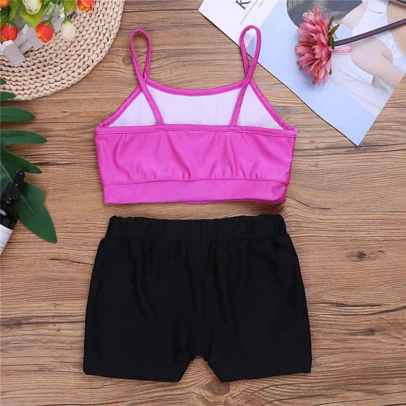 Детский танкини для девочек наряд топ на бретелях спагетти с буквенным принтом