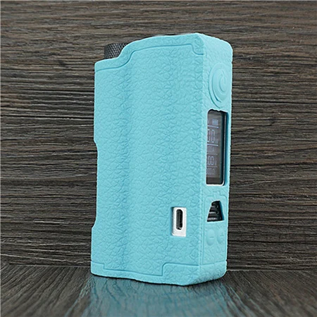 Tiffany blue Текстурный чехол для DOVPO Topside 90W Squonk Box mod защитный силиконовый чехол для DOVPO Topside 90W - Цвет: Tiffany blue