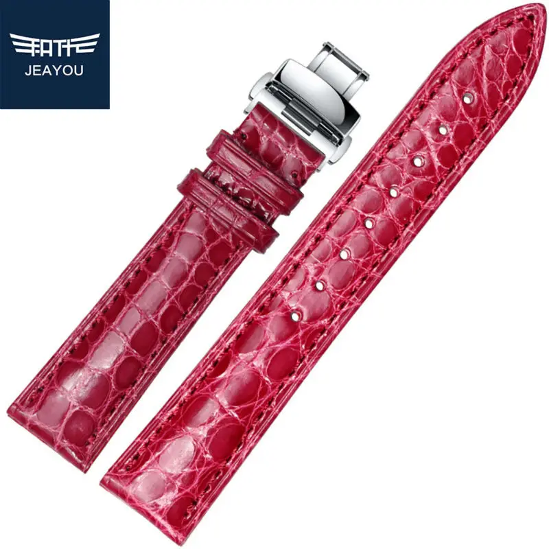 JEAYOU настоящий Аллигатор хорошее качество часы браслет для женщин Tissot/Mido/Casio