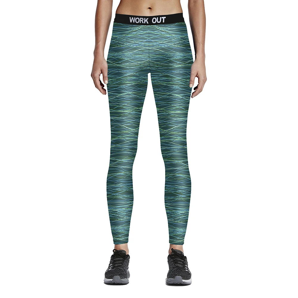 Градиентные темно синие спортивные штаны для бега женщин размеры от S до 4XL Черные