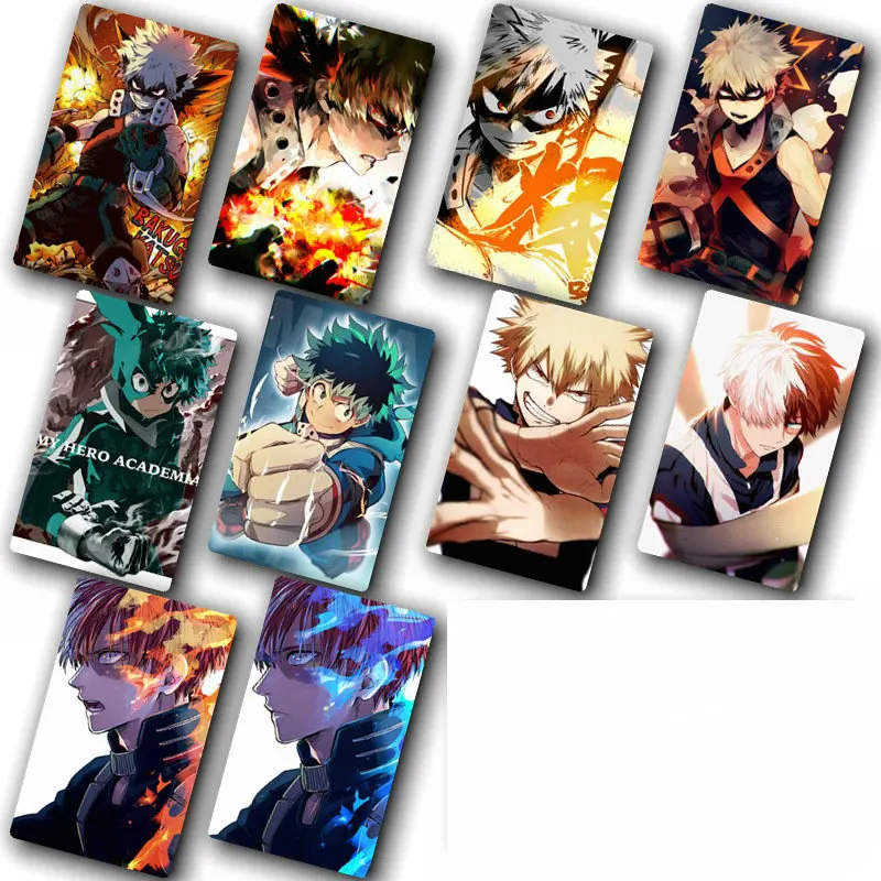 100 шт Наклейка s Toy Аниме boku no hero Academy My hero Academy DIY Украшение автобус ID Card Классические игрушки наклейка для коллекции