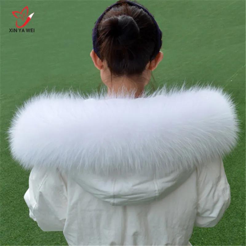 New 2019 Winter 100% Raccoon Fur Real Natural Collar &amp Womens Scarf Fashion Coat Sweater Scarves Luxury Neck Cap |