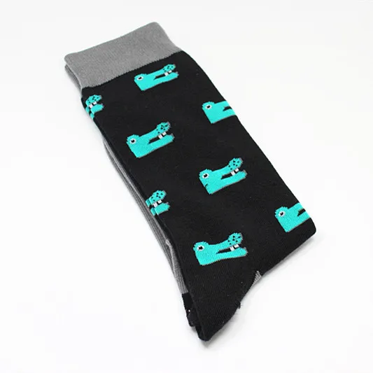 Прохладный Еда животного хип-хоп экипажа носки смешные Street Happy Socks Для мужчин Harajuku Divertidos скейтборд Chaussette Homme