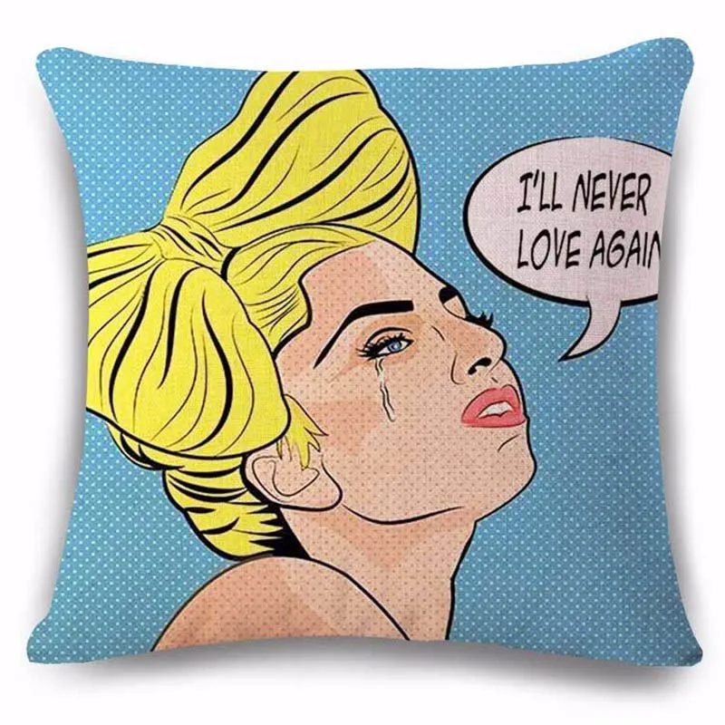 Красочные женские наволочка Европейский Милая подушка для девочки Обложка