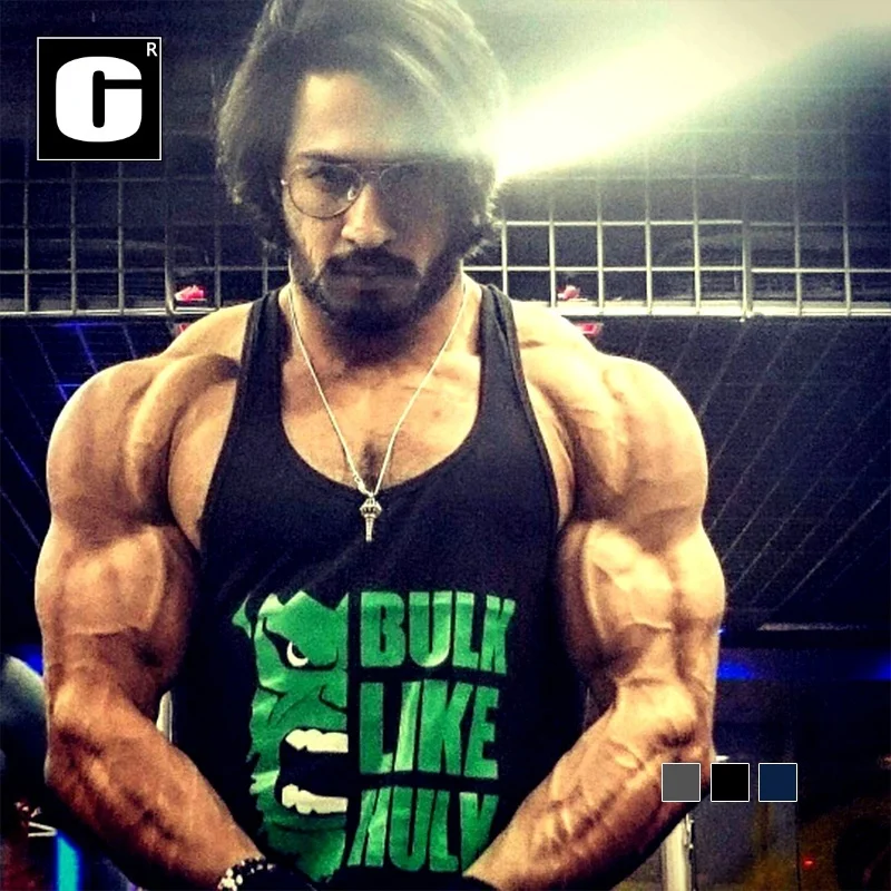 Мужской спортивный жилет ZOGAA майка без рукавов для бодибилдинга быстросохнущий