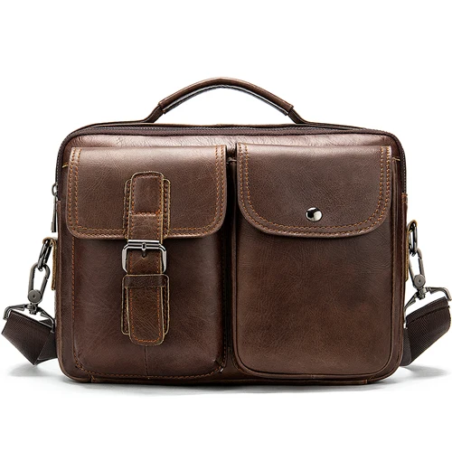 8592F4coffee WESTAL, мужская сумка из натуральной кожи, мужской портфель, Офисные Сумки для мужчин, кожаные сумки для ноутбука, сумка-мессенджер, мужская сумка через плечо - Цвет: 8592F4coffee