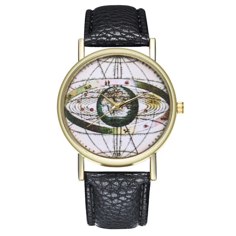 FUNIQUE Роскошные геометрические солнечные системы Кварцевые часы Женские