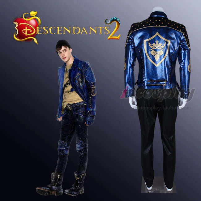 Аниме потомки 2 король бен искусственная кожа куртка тяжелый мандарин Пальто