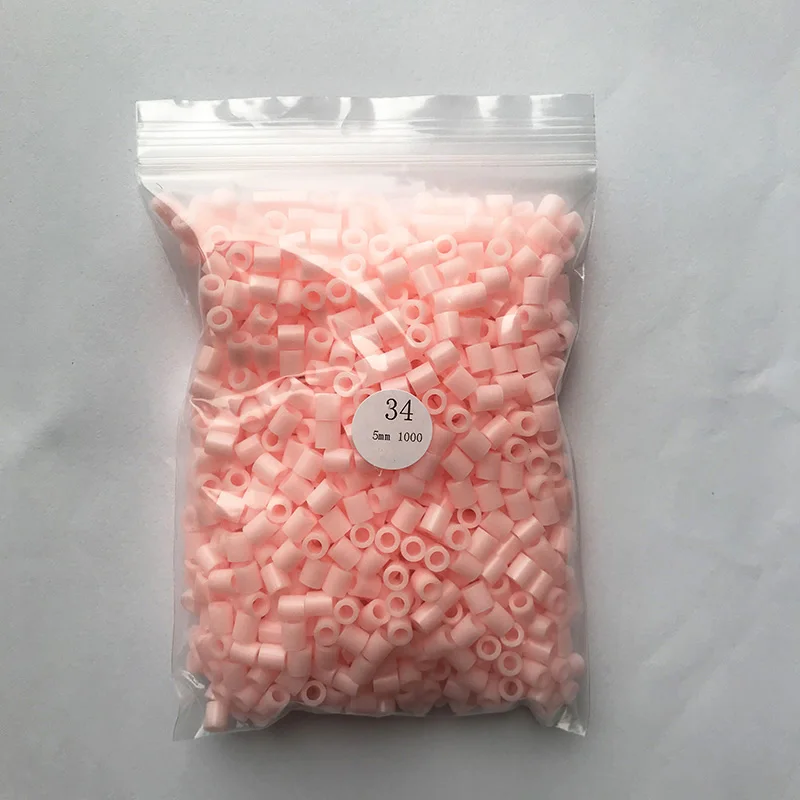 as the Photo 34 1000 Beads/Bag 5mm Perler Artkal Beads 37 Colors Available Material Bag DIY Cartoon Making Tube Colorful Beads Educational Toys - Цвет: as the Photo 34