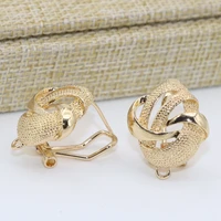 10 style gold color charms women earrings for girls weddings party gifts ear clips elegant new fashion gunuine diy jewelry b2822