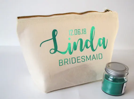 Персонализированное имя Свадебная Невеста Подружка невесты макияж comestic холст