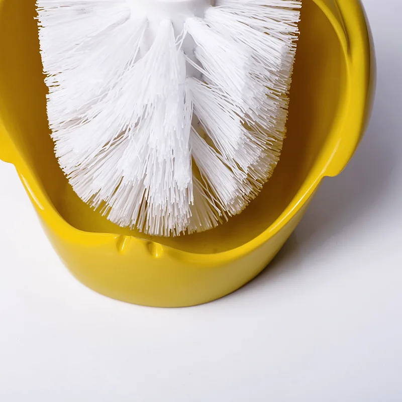 Креативная мультяшная щетка в форме утки для туалета Набор щеток и держателей