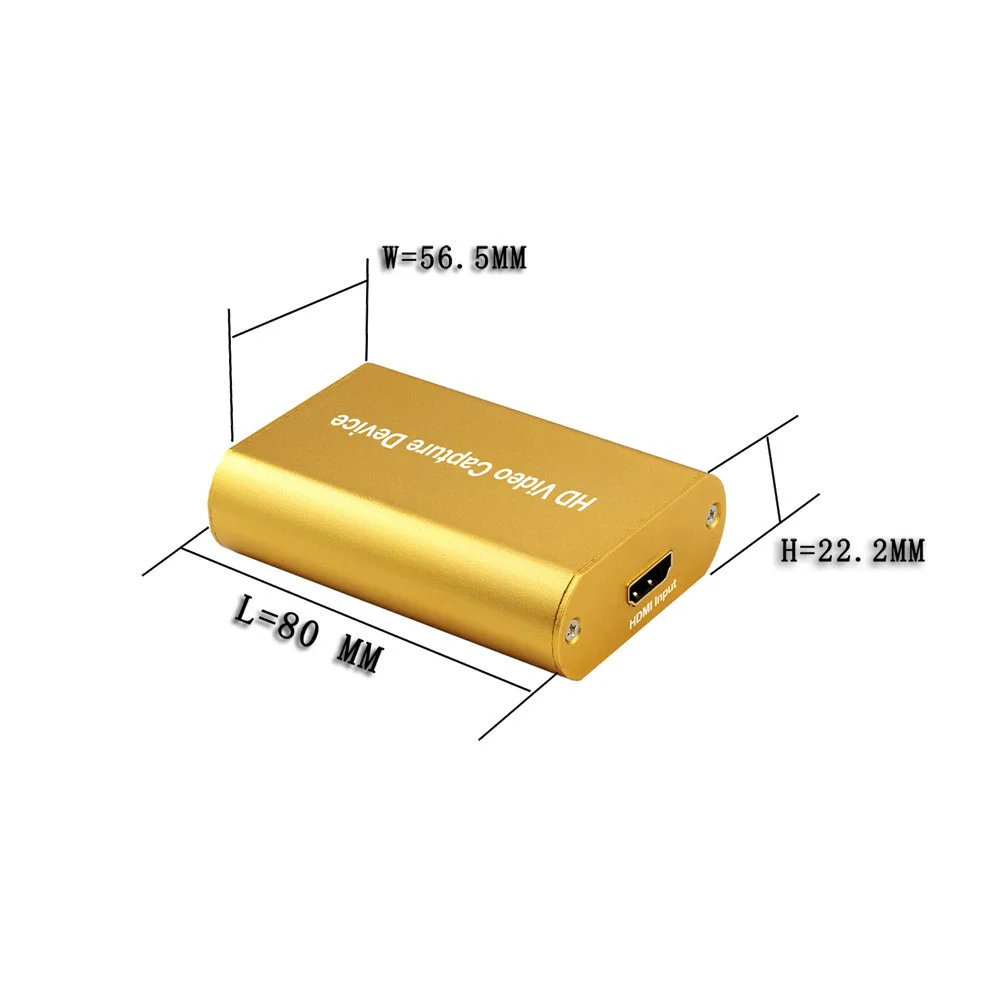 Адаптер HDMI-USB 3 0 HD для видеозахвата гнездовой разъем HD1080P UAC/UVC Wii PSP 34 XBOX ноутбука