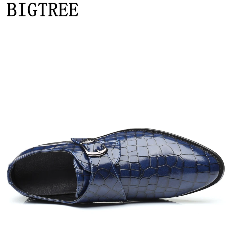 Крокодиловая обувь для мужчин Классические Кожаные Туфли офиса парикмахерской