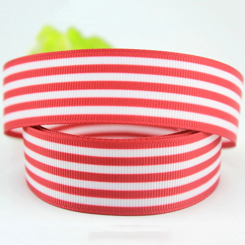 25mm striped Grosgrain Polyester webbing tape 25 yards Garment Accessories ribbon gift wraping diy fabric ribbons | Дом и сад