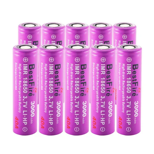 18650 аккумулятор li-ion Vape аккумулятор 3000mAh 40A для Eleaf iStick Pico Mod 25 75W Wotofo Innokin Sigelei Snowwolf VS iJust S A050 - Цвет: 10pcs