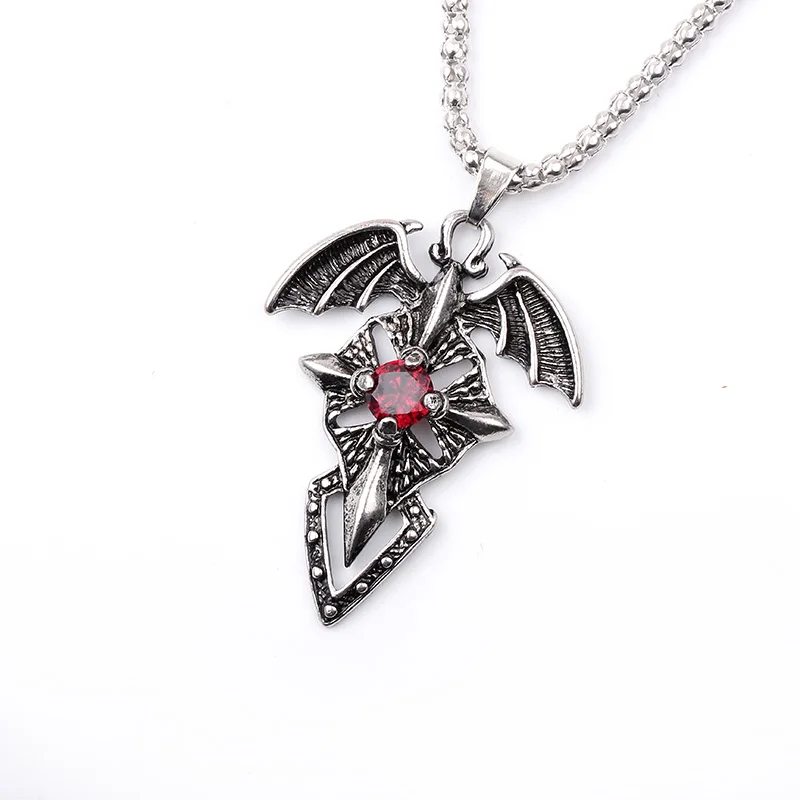Ожерелье с кулоном в виде меча и Креста из нержавеющей стали|sword pendant|chain chokernecklace