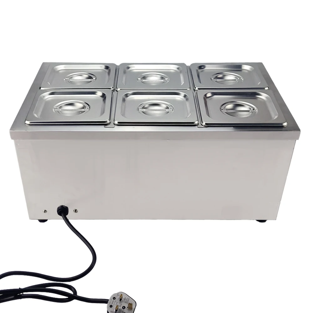 1500 Вт Электрический Bain Marie Кейтеринг мокрого и сухого тепла еда теплее Gastronorm