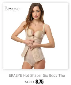 Eraeye женские плюс Размеры S-6xl Shaper шесть Для тела живота груди Сталь корсет для похудения Для тела пикантные Кружева черный бежевый талии Shaper