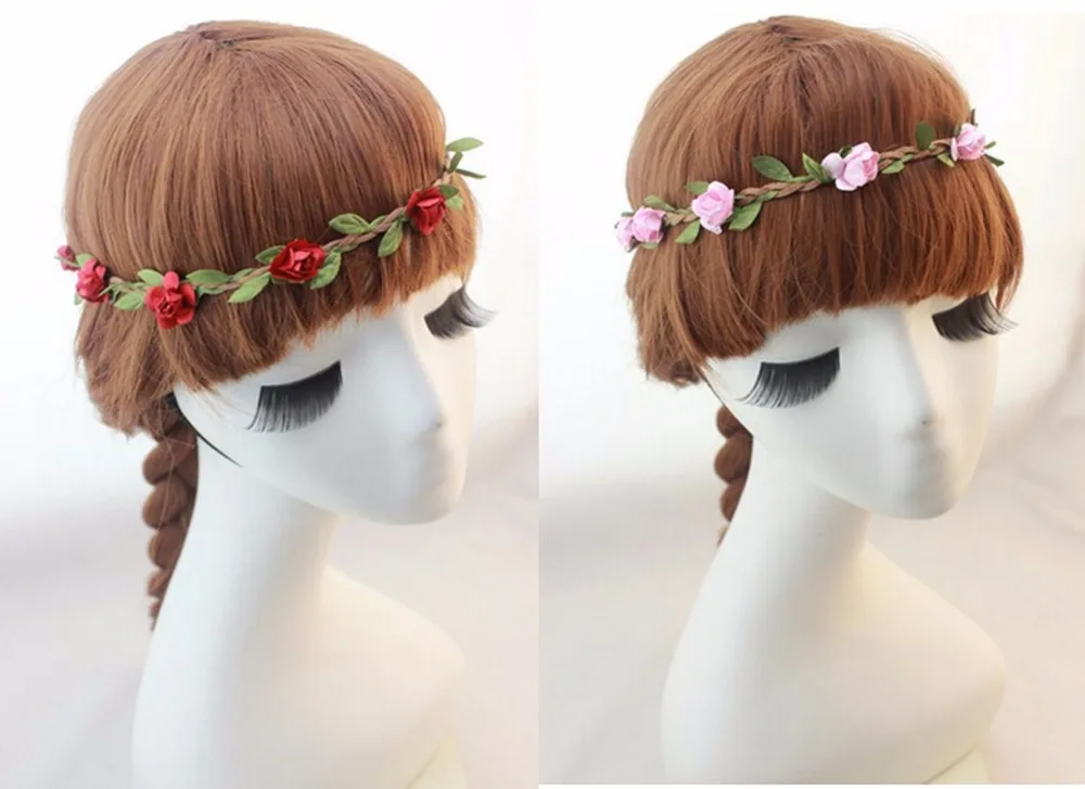 

9 pcs/lot , Kids Girl Fashion Bohemian Flower Crown Floral Garland Hair bands For Girls Bohemian Hair bands A028-2