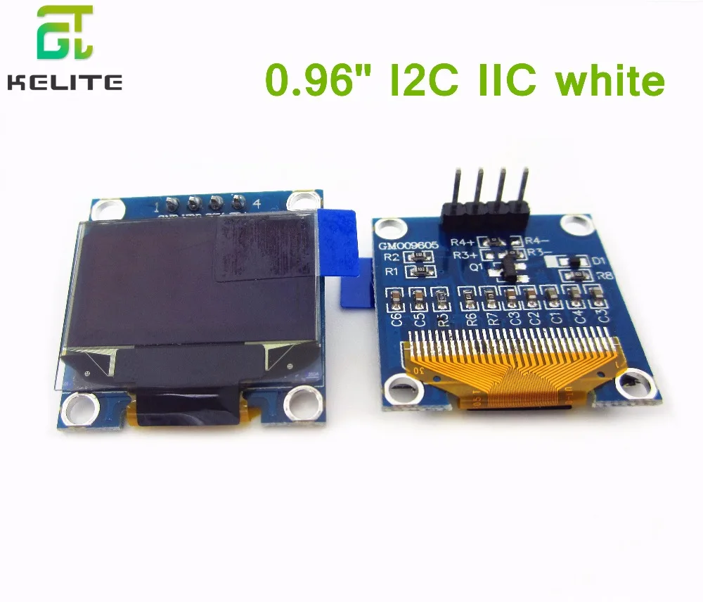

HAILANGNIAO 5 шт. 0,96x64 Белый светодиодный ЖК-дисплей модуль дюйма I2C IIC SPI Последовательный