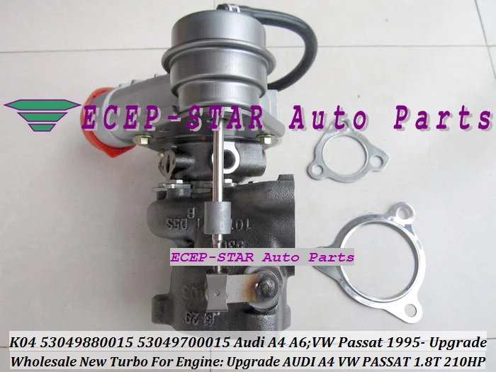 Турбокомпрессор Turbo K04 15 53049700015 53049880015 для AUDI A4 A6 1 8 T модернизация VW PASSAT 1.8L 210HP 1995