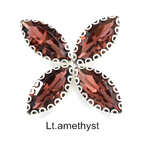 Lt.amethyst 20 шт цветные стразы с конским глазом, с кружевным клешом, стразы с плоской задней стороной из хрустального стекла для Сделай Сам одежда аксессуары B1180 - Цвет: Lt.amethyst