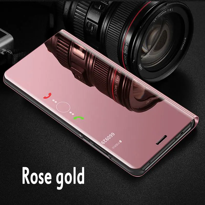 Роскошный кожаный чехол книжка для VIVO V11 прозрачный V11Pro умный зеркальный