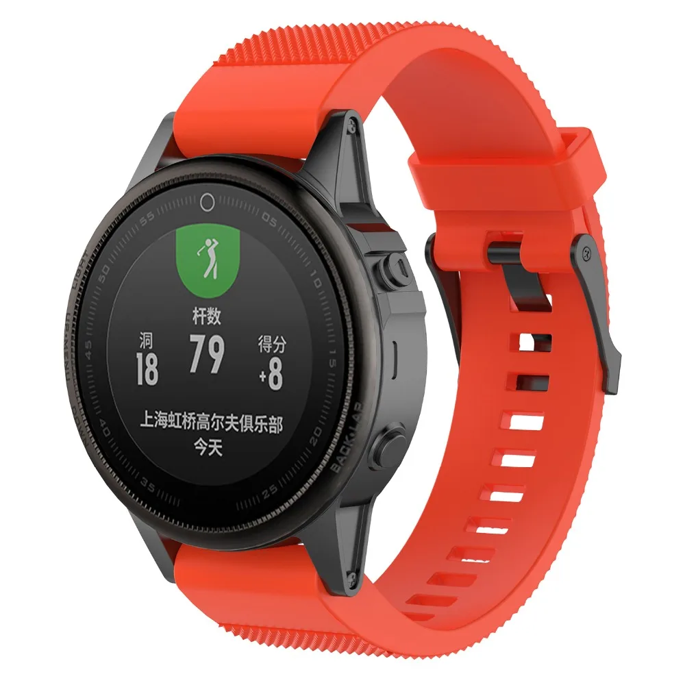 Ремешок силиконовый для Garmin Fenix 20 мм | Электроника