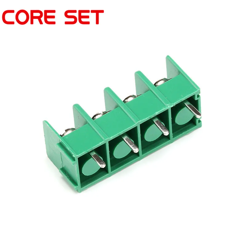 10 шт./лот KF7.62 7 62 мм шаг 4 контакта PCB винтовая Клеммная колодка коннектор 4P 300V/20A|screw