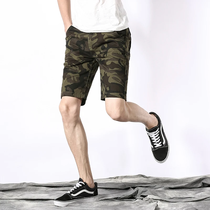 2018 новые летние камуфляжные карго шорты мужские свободные военные брюки размер