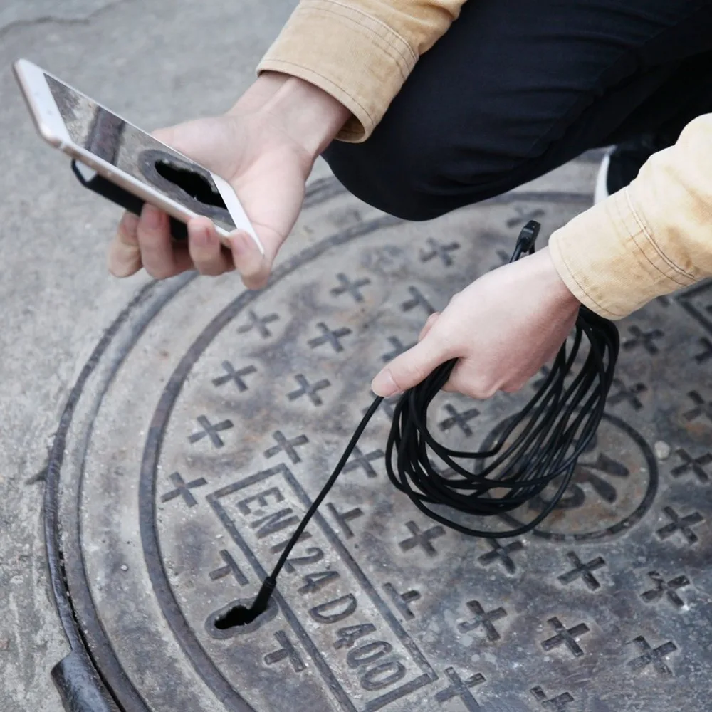 1200 P HD камера для осмотра с Wi-Fi ушной эндоскоп 3 5 м трубка 8 мм водонепроницаемый