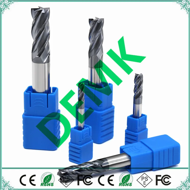 

1mm-20mm 4F Solid carbide tungsten steel milling cutter Face milling cutter HRC 50 coated milling cutter CNC milling machine