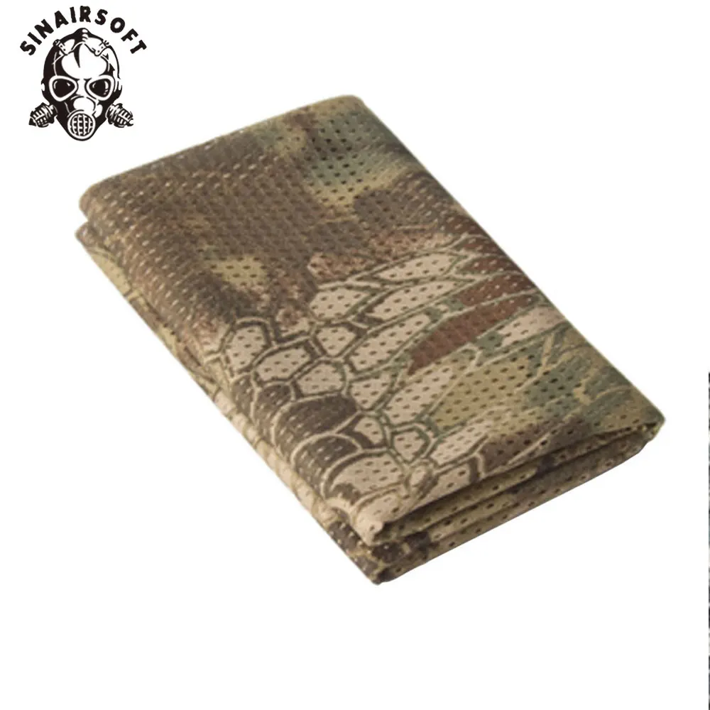 SINAIRSOFT тактический армейский Камуфляжный сетчатый шарф для мужчин и женщин