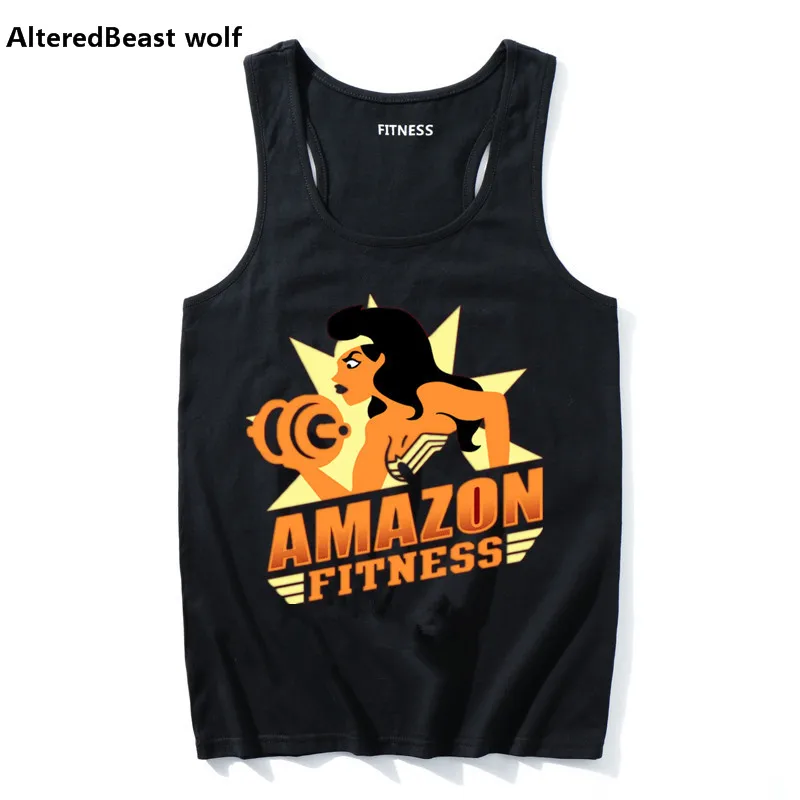 2018 Сексуальная майка для фитнеса летняя женщин женский жилет с принтом Amazon