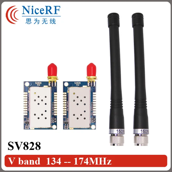 

Модуль рации VHF, 2 шт./лот, дальность 5 км, 1 Вт, от 134 МГц до 174 МГц