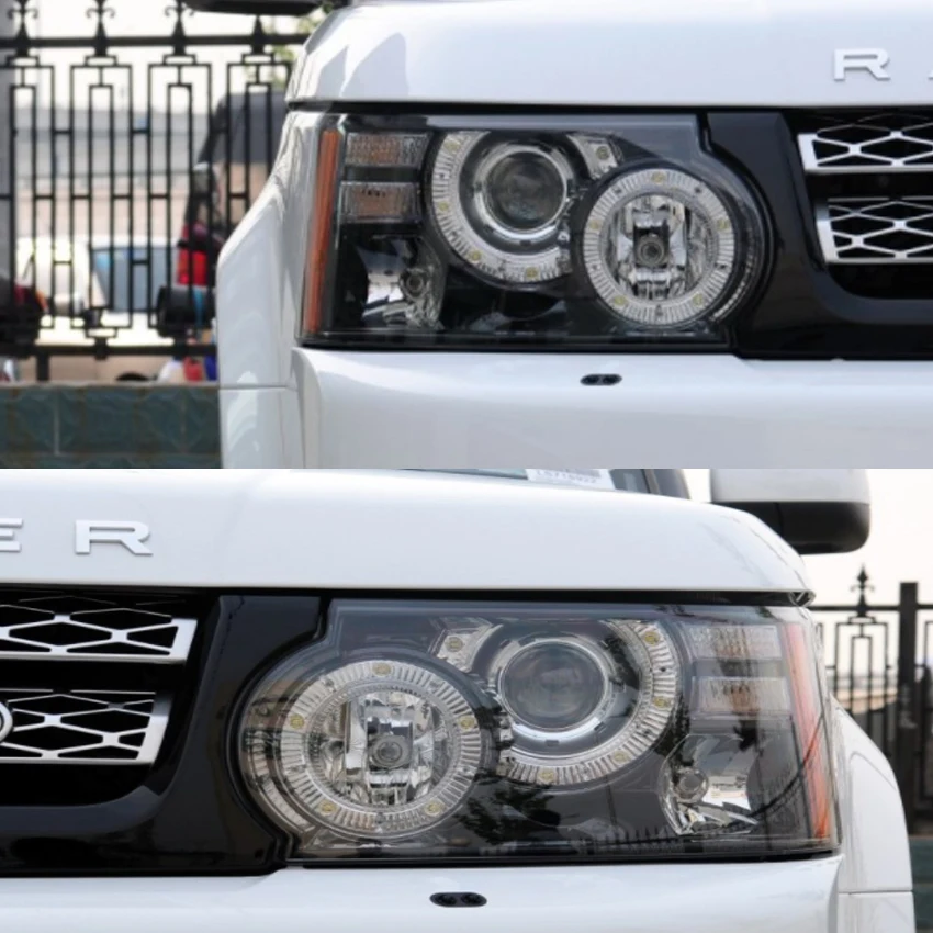 Для Land Rover Range фар линзы фары крышка объектива абажур для лампы с металлическим