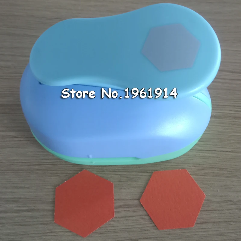 33mm hexagon punch diy craft hole puncher for scrapbooking punches eva maker Kids scrapbook paper cutter Embossing sharper | Дом и сад