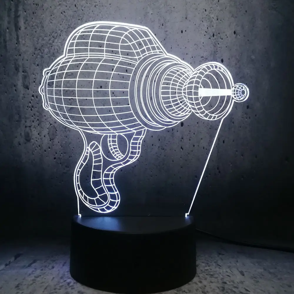 Электрическая дрель Форма 3D светодиодный светильник творческий ночные