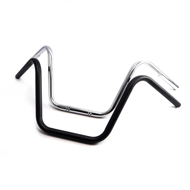 22 мм сталь мотоцикл High Rider руль бары Кафе Racer Cruisers хром черный подходит для