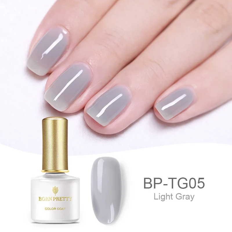 BP-TG05 Полупрозрачный гелевый гель для ногтей BORN PRETTY, 6 мл, розовый, желтый, фиолетовый, УФ-гель, отмачиваемый, Опаловый гелевый гель для ногтей, УФ-гель для ногтей - Цвет: BP-TG05