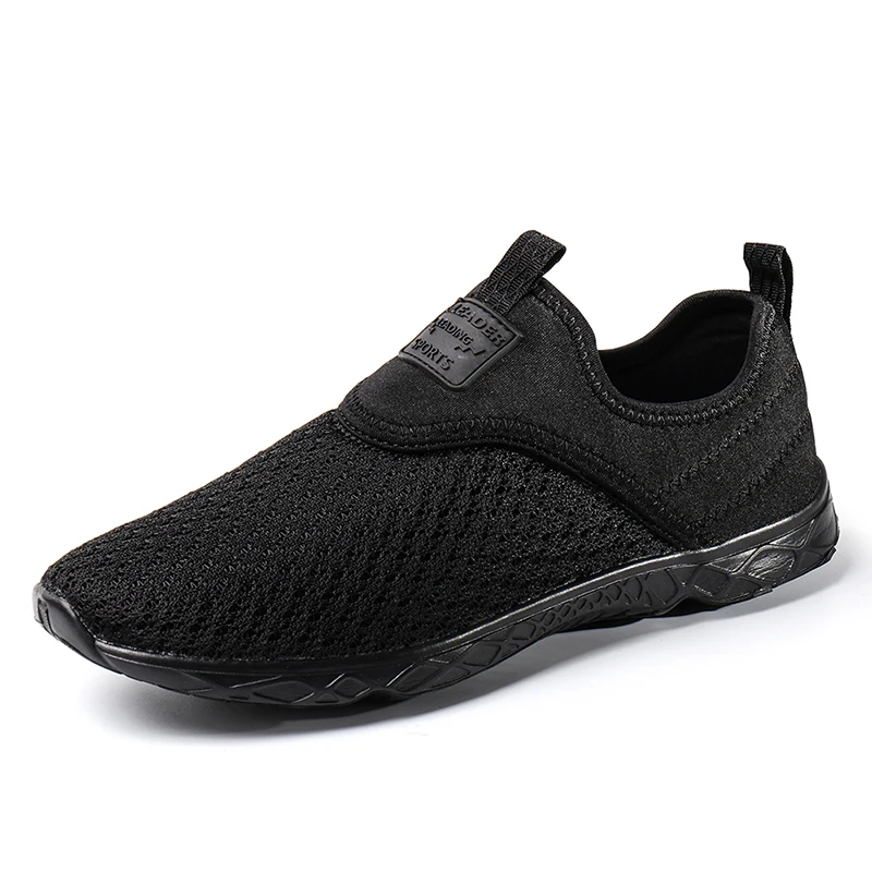 9157 all black SOCONE/; Мужская водонепроницаемая обувь; легкие спортивные кроссовки без шнуровки; дышащая сетка; быстросохнущая обувь для мужчин; 9157 м - Цвет: 9157 all black