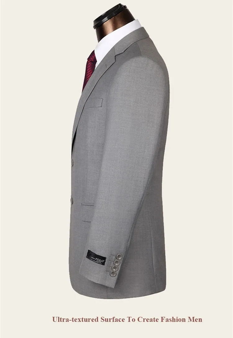 Plyesxale Для мужчин Костюмы брендовая одежда Slim Fit Для мужчин формальный костюм серый Для мужчин S Костюмы Свадебные Жених 4xl шерстяной Блейзер с брюки для девочек q74