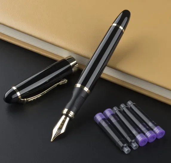 15 JINHAO X450 авторучка Iraurita Золотой ручки с зажимом caneta Бизнес ручка для письма 18 КГП чернильная ручка NIB канцелярские принадлежности - Цвет: 15