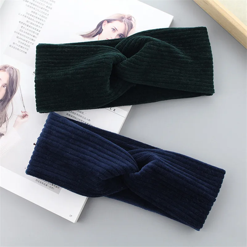 1 шт. женские головные уборы аксессуары для волос Женская бархатная перекрестная