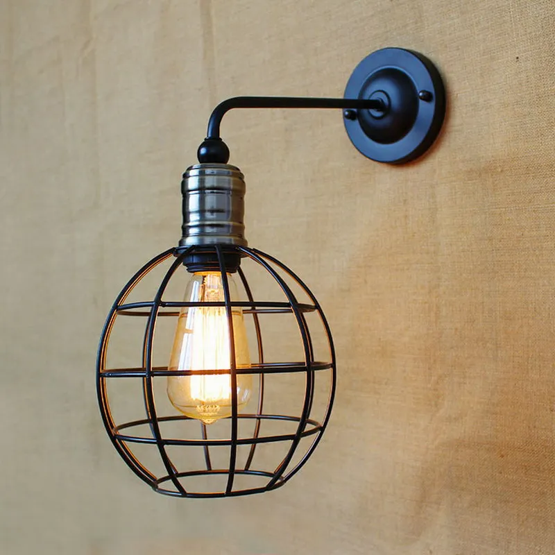 Новый дизайн настенный светильник в античном стиле с черным металлическим