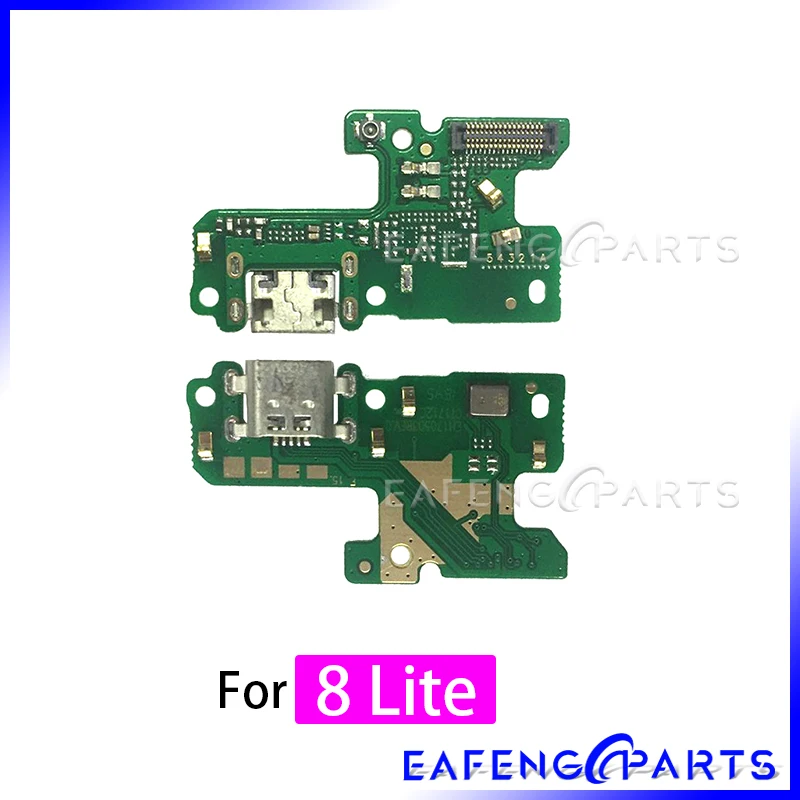 Фото Зарядное устройство PCB Flex для Huawei Honor 8 Lite 8C 8X 8 Pro Max USB порт Коннектор с микрофоном зарядная док-станция гибкий кабель запасная часть №4